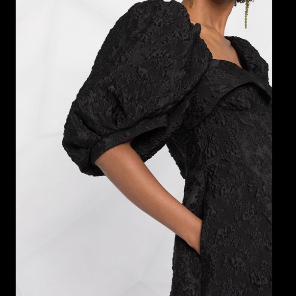 NWT Simone Rocha Puff Sleeve Bustier Dress w/Jacquard Detail - Picture 7 of 11